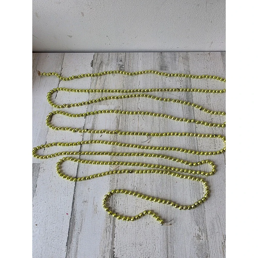 Vintage mercury glass green Garland 200